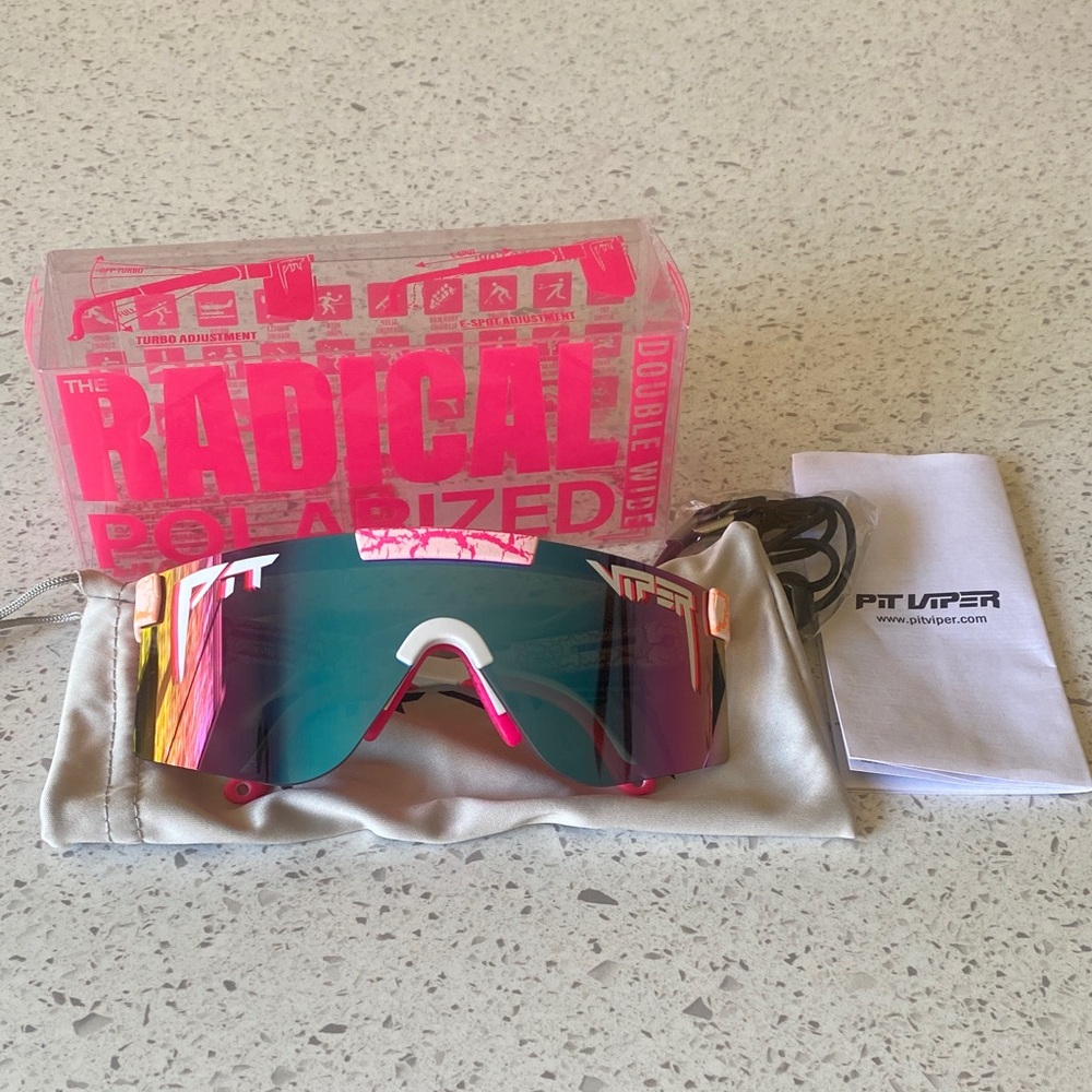 Pit Viper Radical Pink and Orange Sunglasses